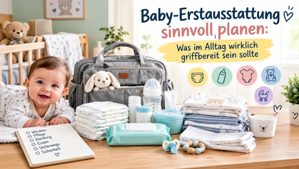 Baby-Erstausstattung sinnvoll planen: Was im Alltag wirklich griffbereit sein sollte